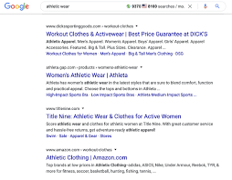 organic search results