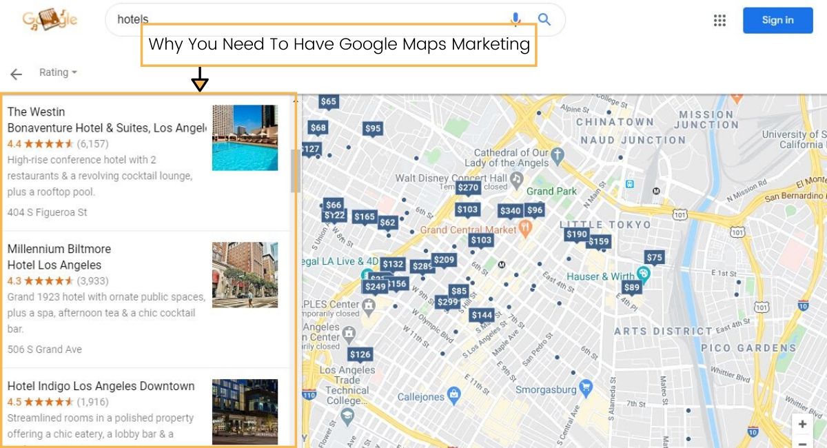 google maps marketing